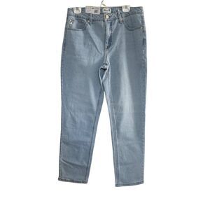 Seven7 Women's Size 12 Light Blue Key West 90's Straight Leg High Rise Jeans
